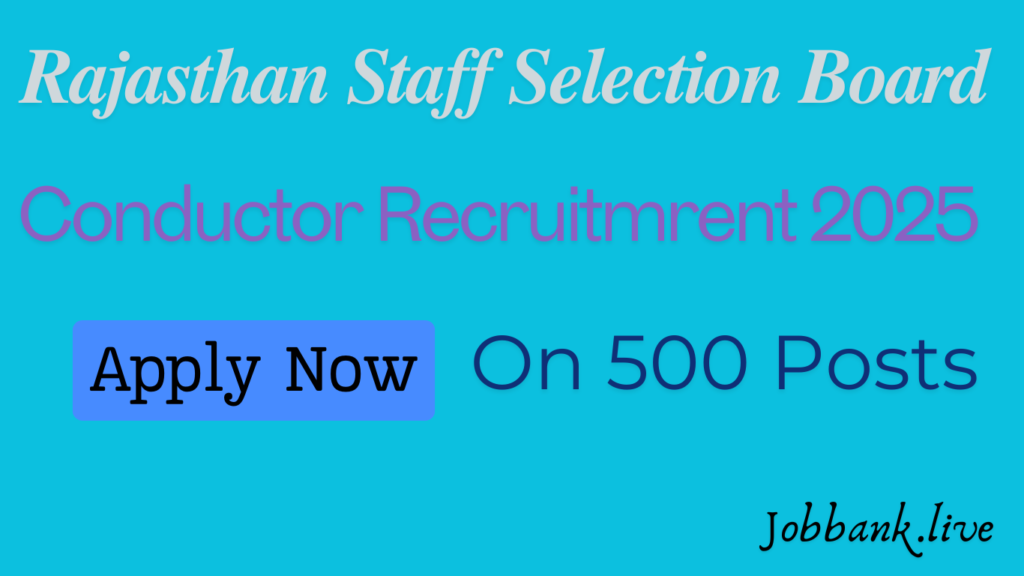 RSSB Conductor Recruitment 2025