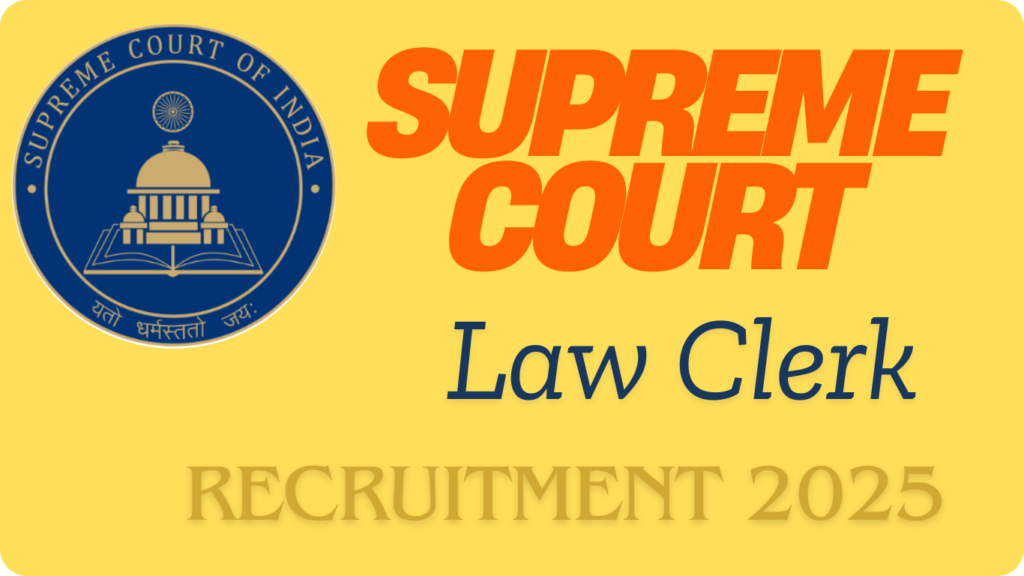 Supreme Court of India Recruitment