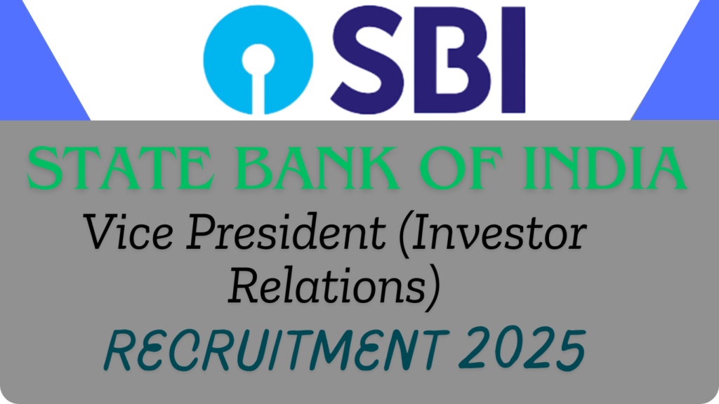 SBI Recruitment 2025 Apply online