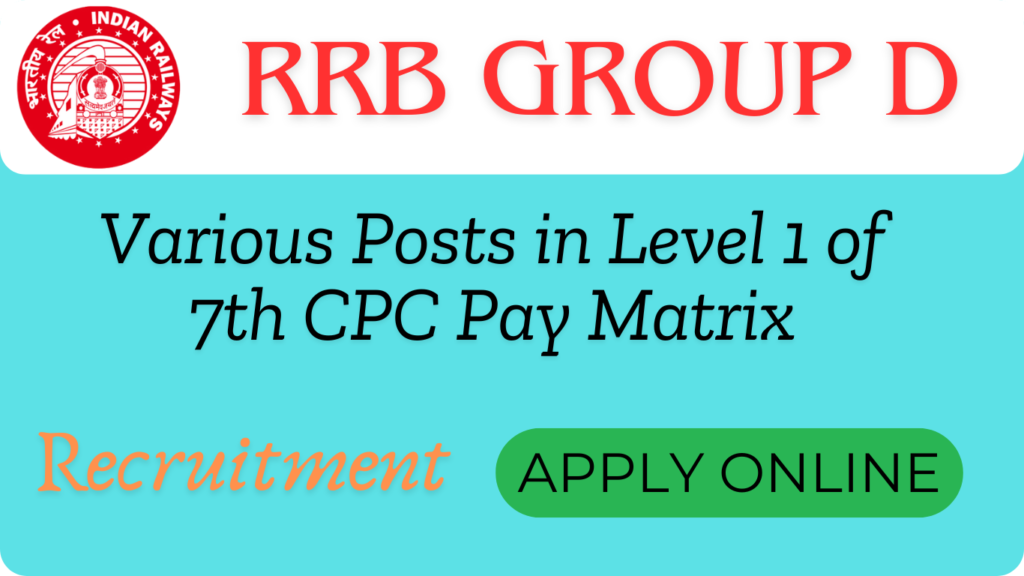 RRB Group D Online Form