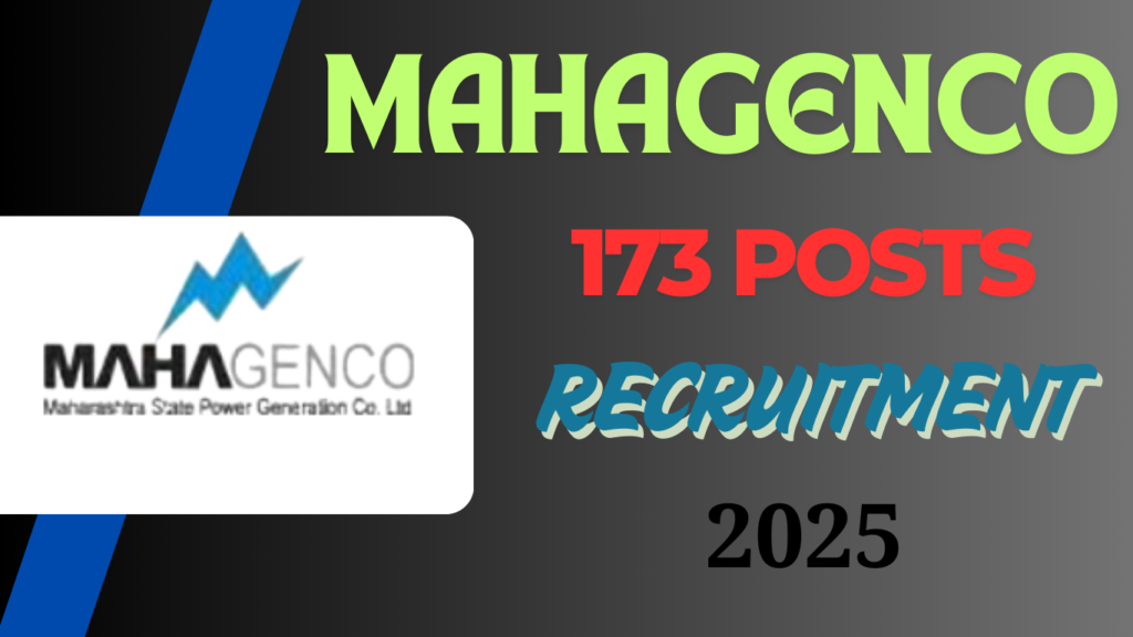 MAHAGENCO Junior Chemist Recruitment 2025