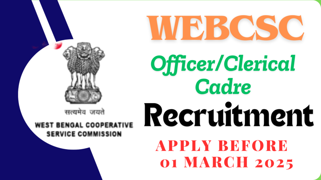 WEBCSC Clerk Recruitment 2025