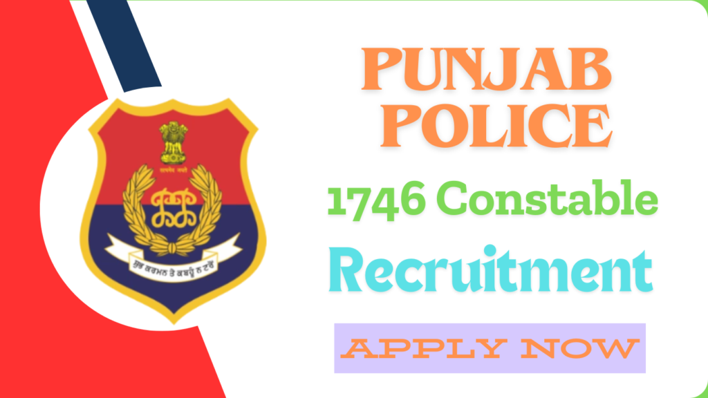 Punjab Police Constable Recruitment 2025