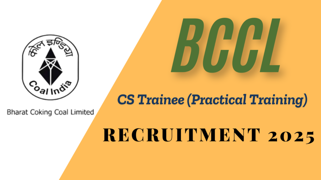 BCCL Recruitment 2025 Notification