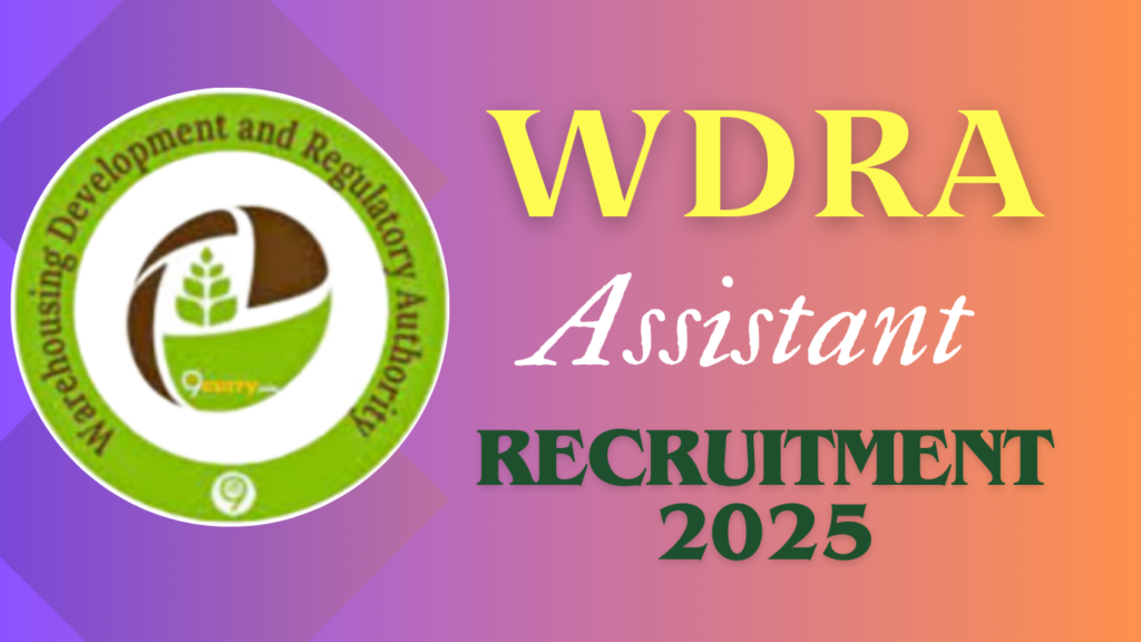 WDRA Assistant Recruitment 2025