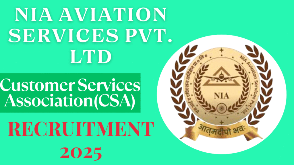 NIA CSA Recruitment 2025